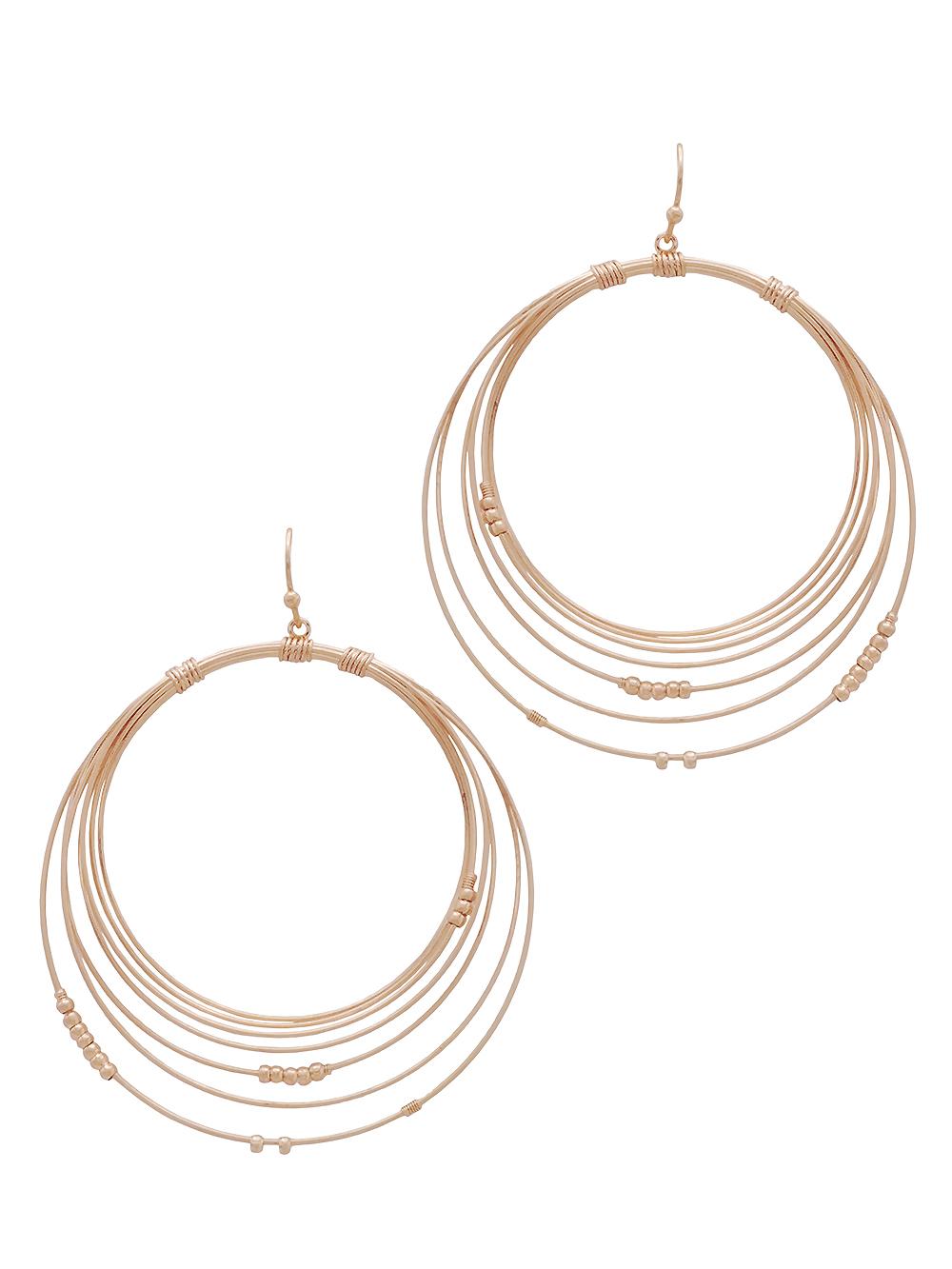 multiple hoop earrings