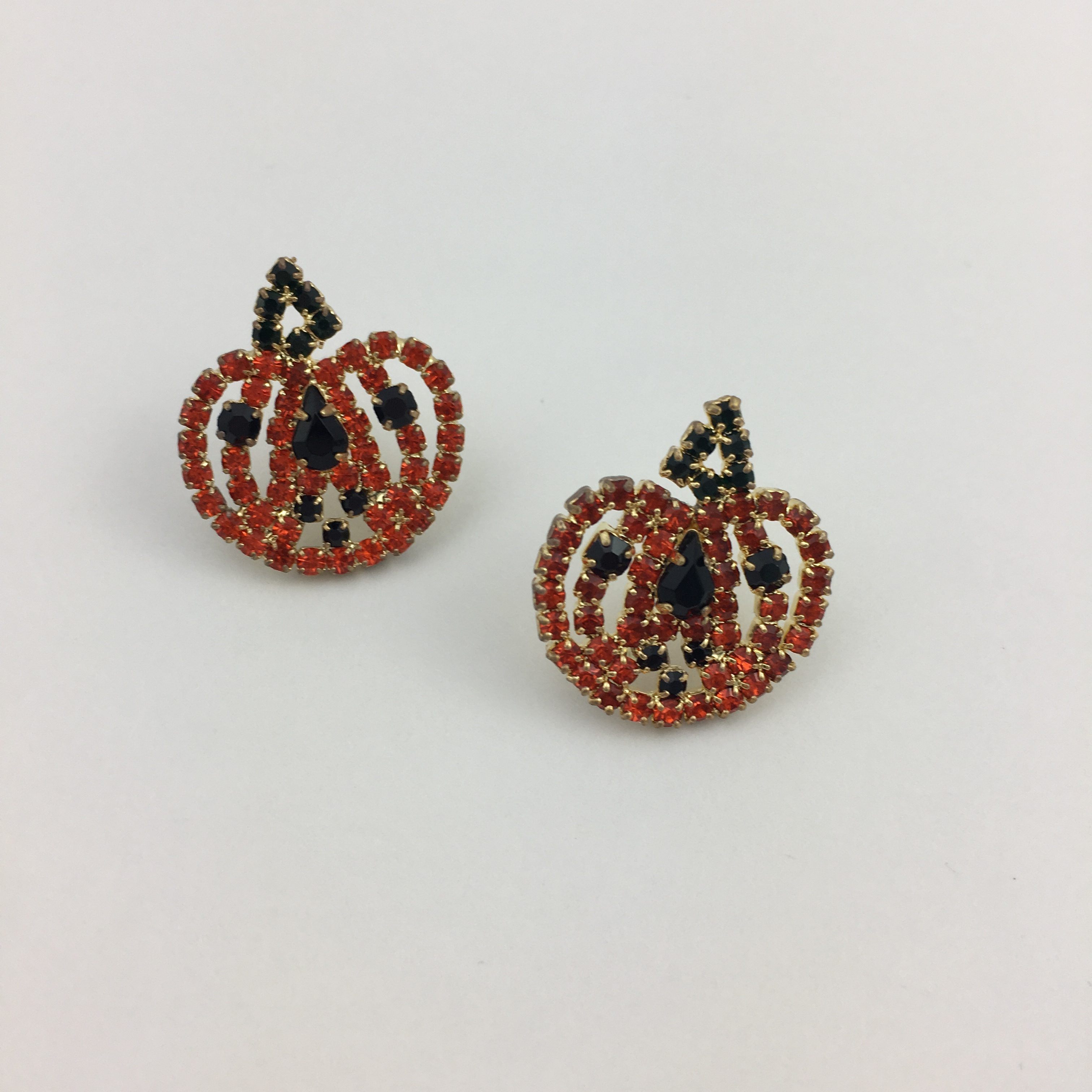 Rhinestone Pumpkin Earrings EX6212 – Song Lily