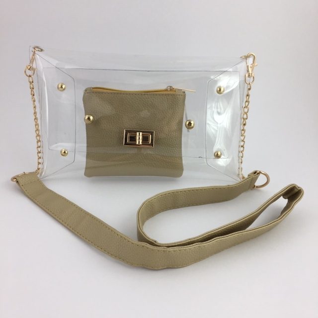 ella clear mini tote bag