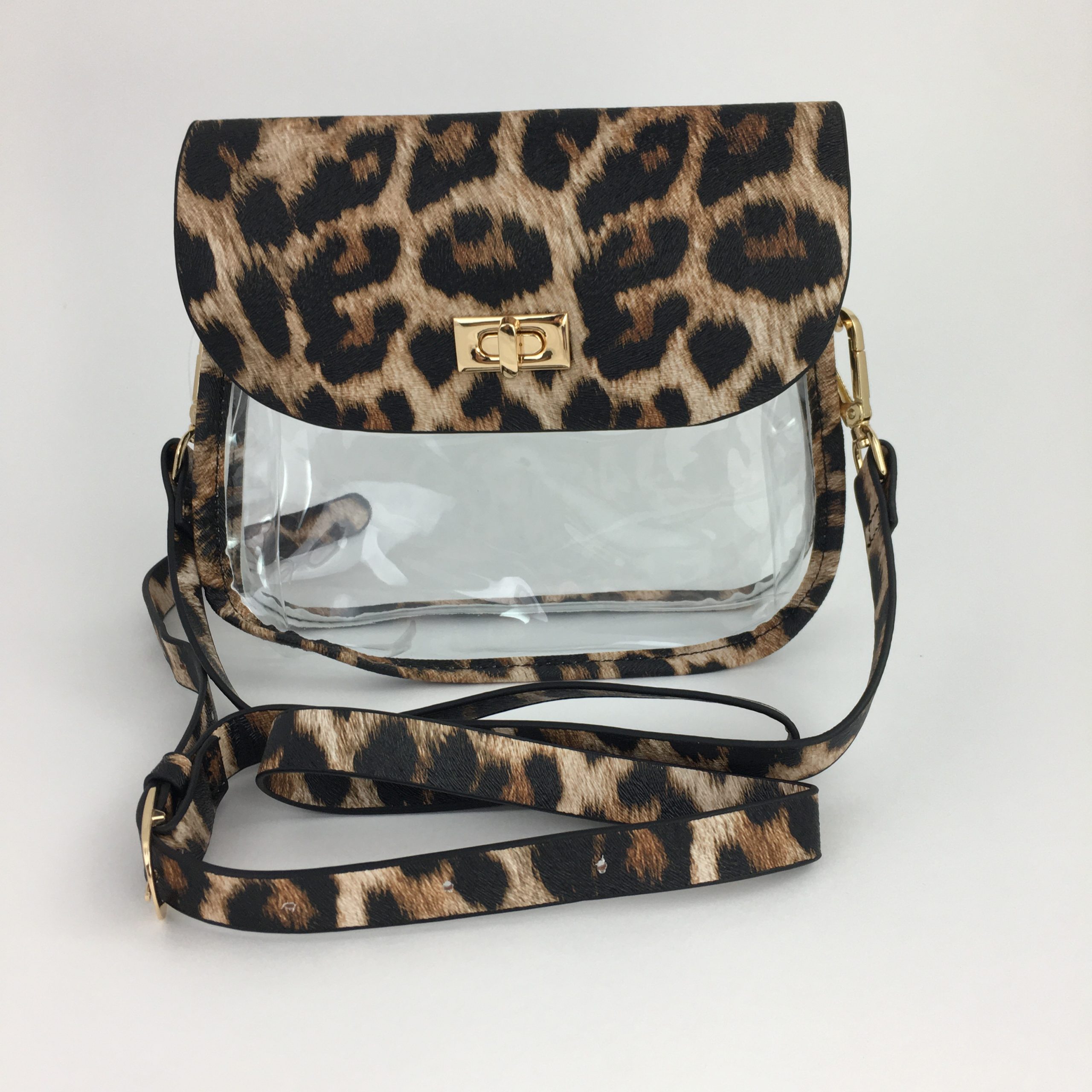 Animal Print Trim Clear Bag Cassie02 – Song Lily