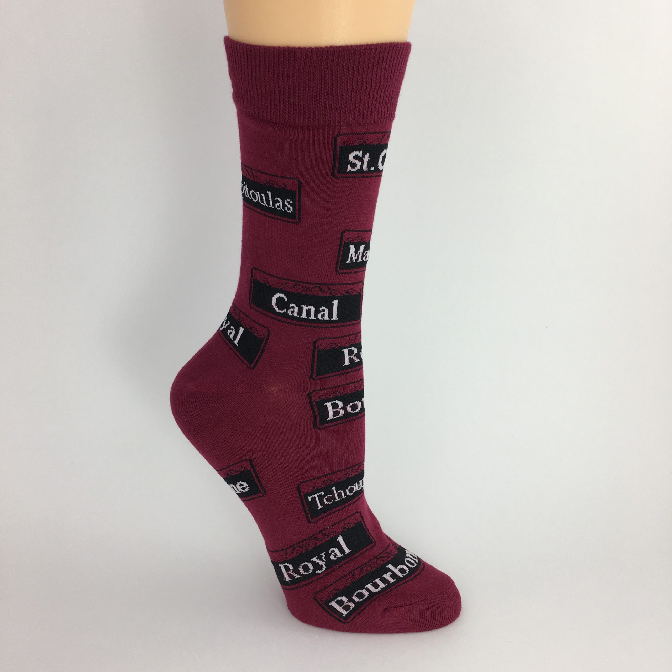 New Orleans Street Sign Socks Song Lily
