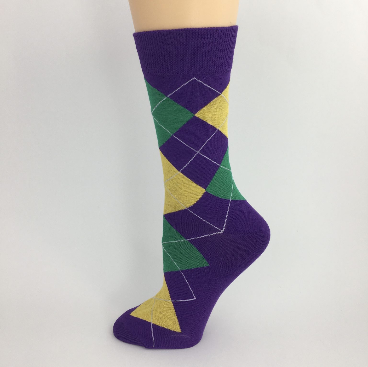 Mardi Gras Argyle Socks Song Lily