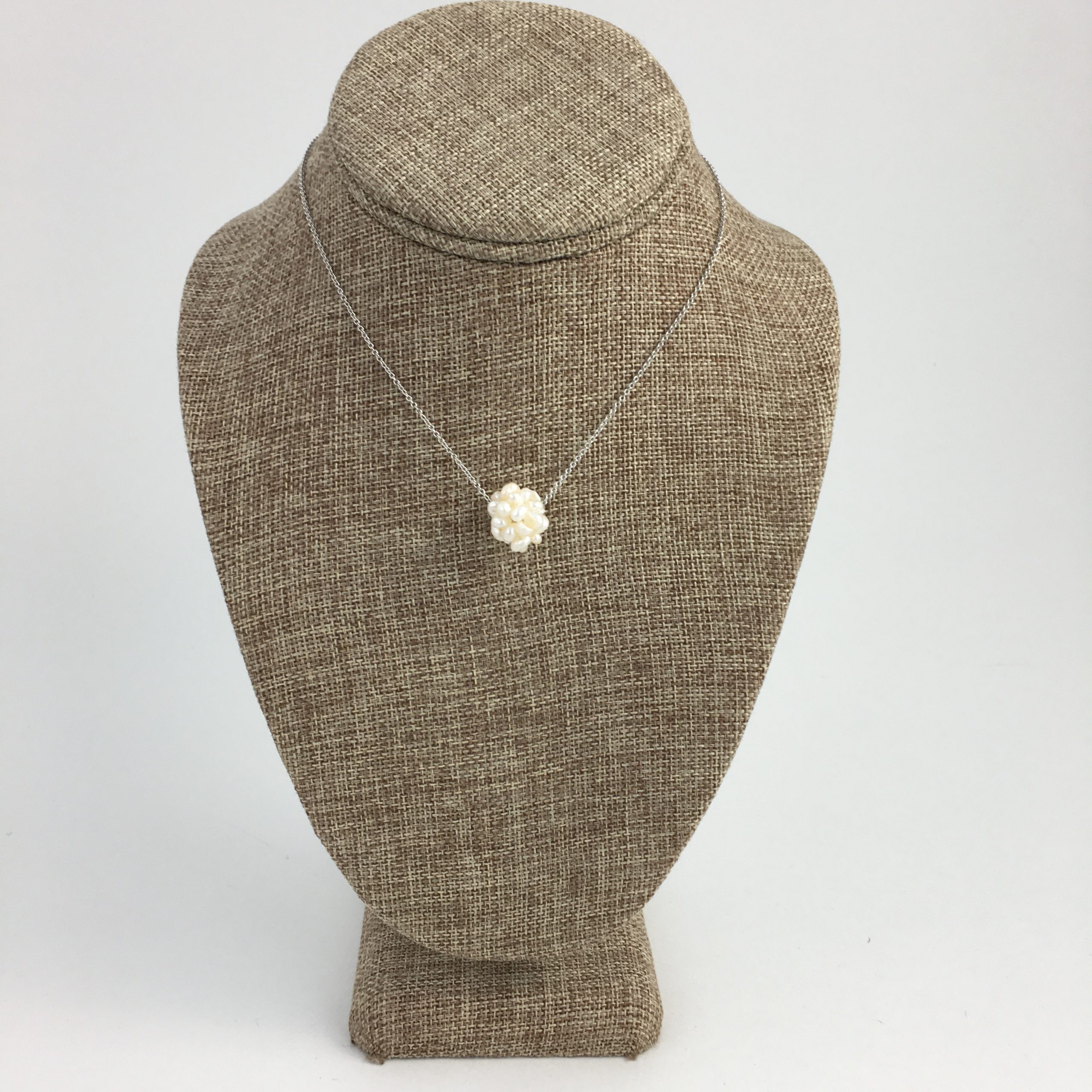 Shop Moonstone & Pearl Cluster Necklace by ATELIER MON at House of  Designers – HOUSE OF DESIGNERS