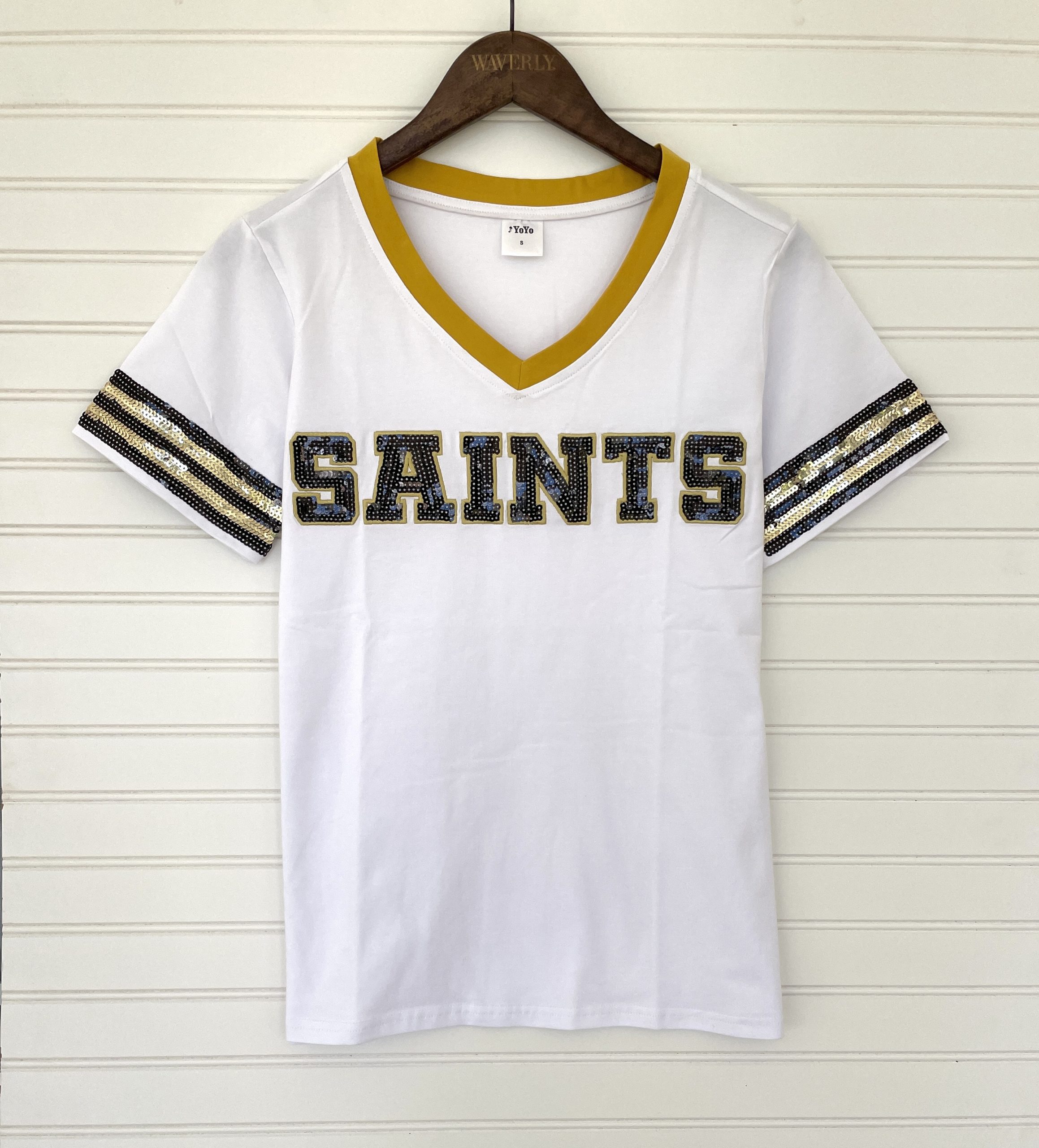 gold saints jersey